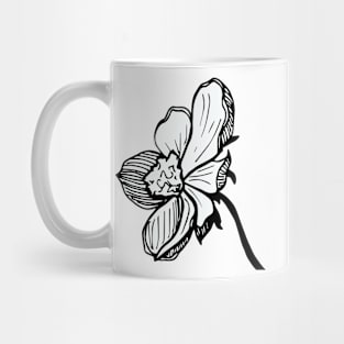 Black and White Amaryllis Mug